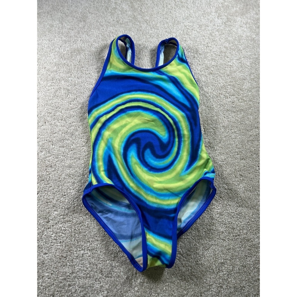 Arizona Jean Company Women's Swimsuit Size M Blue Green‎ Nylon Spandex